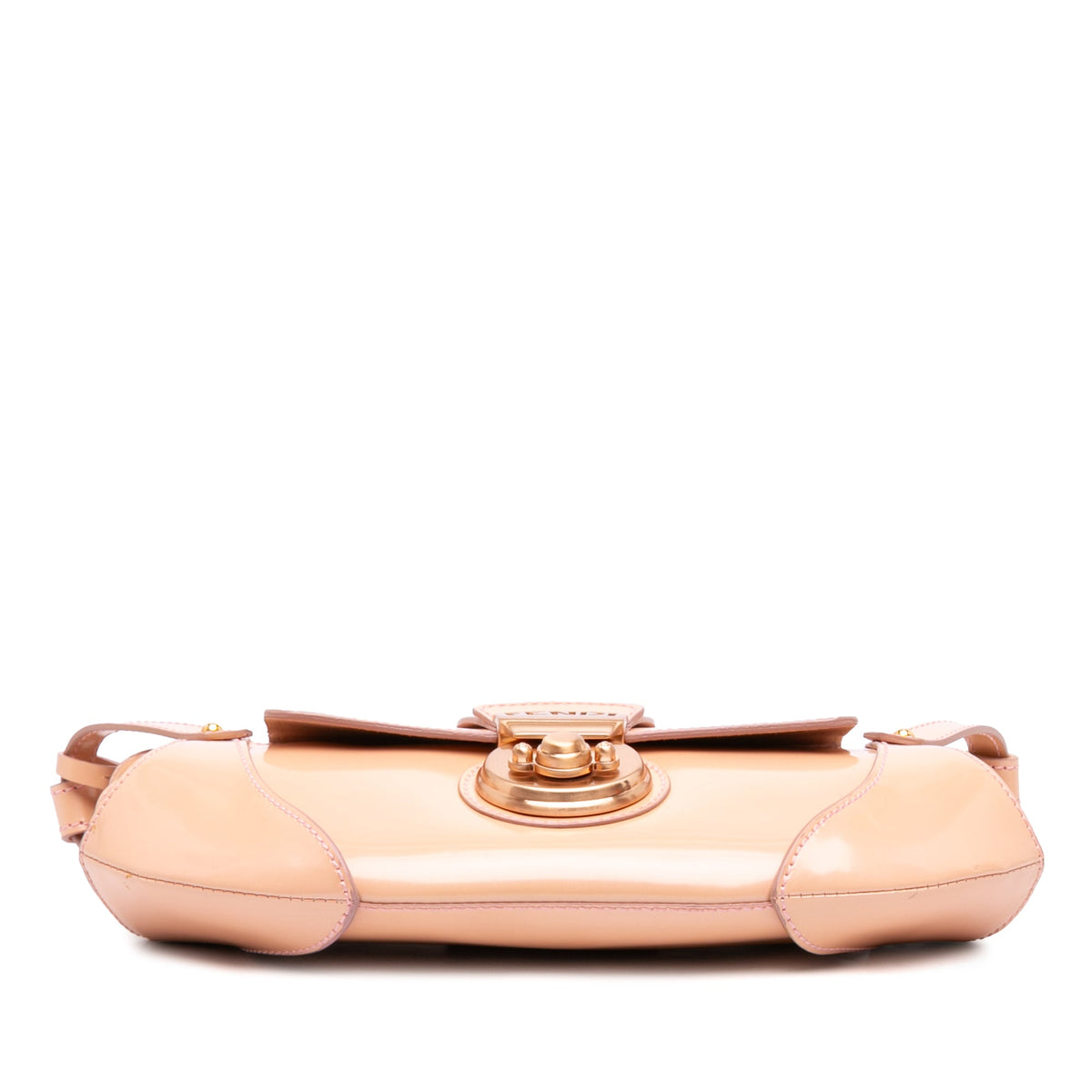 Fendi Leather Compilation Shoulder Bag — Beige