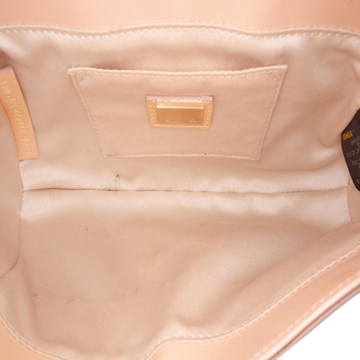 Fendi Leather Compilation Shoulder Bag — Beige