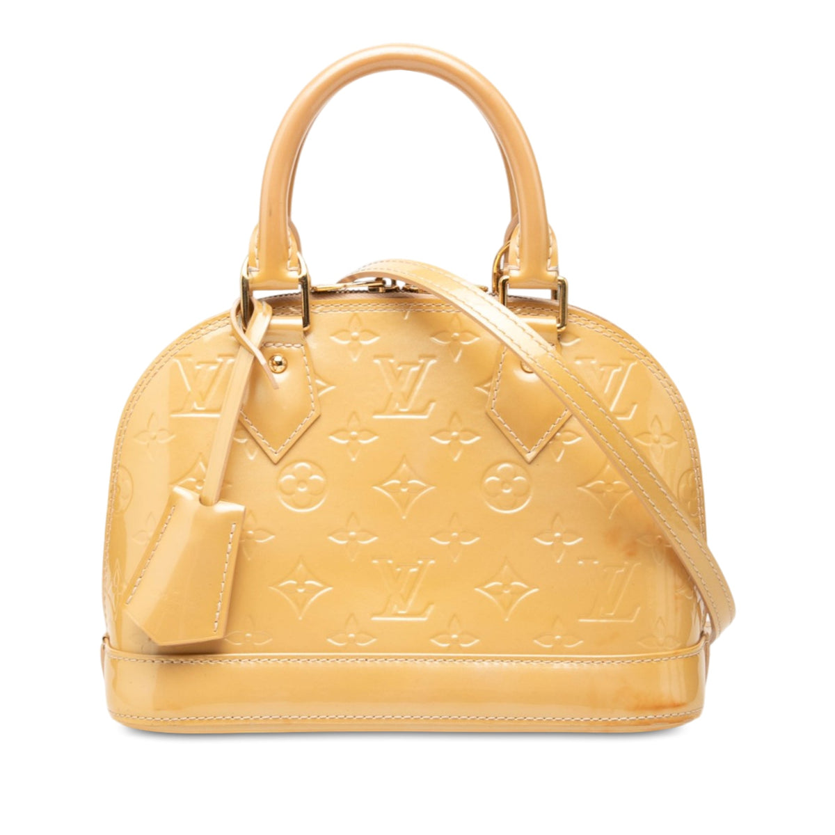 Louis Vuitton Monogram Vernis Alma BB — Yellow