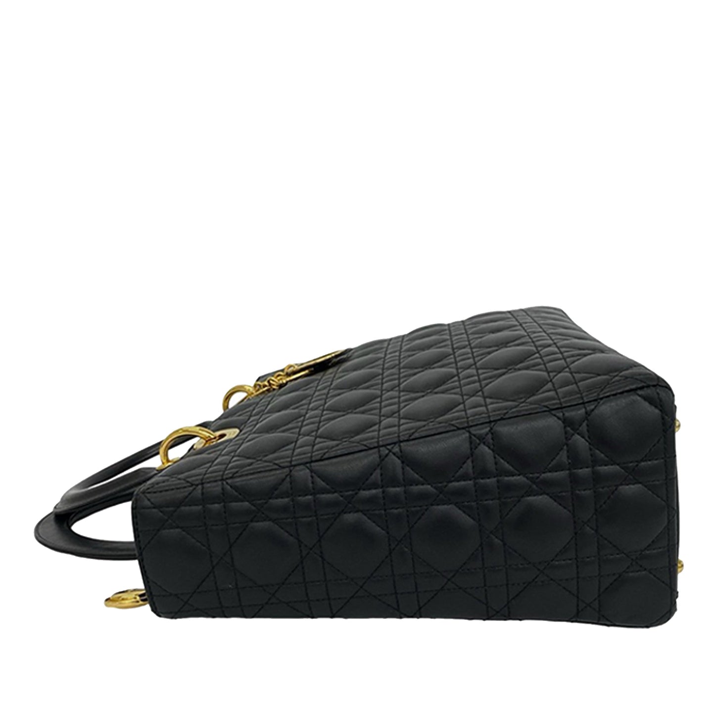Dior Large Lambskin Cannage Lady Dior
