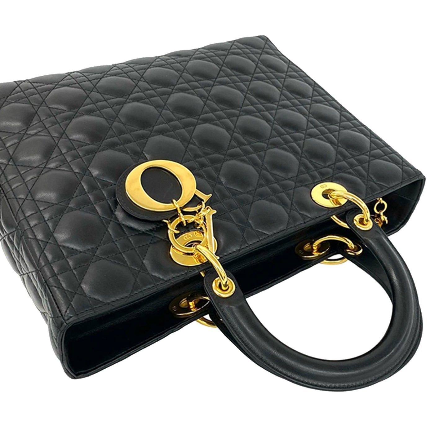 Dior Large Lambskin Cannage Lady Dior