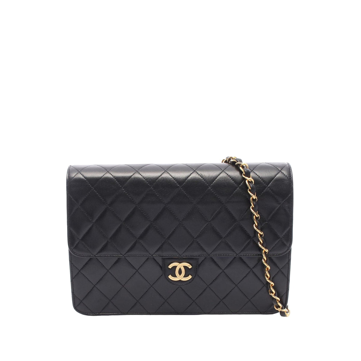 Chanel CC Quilted Lambskin Single Flap