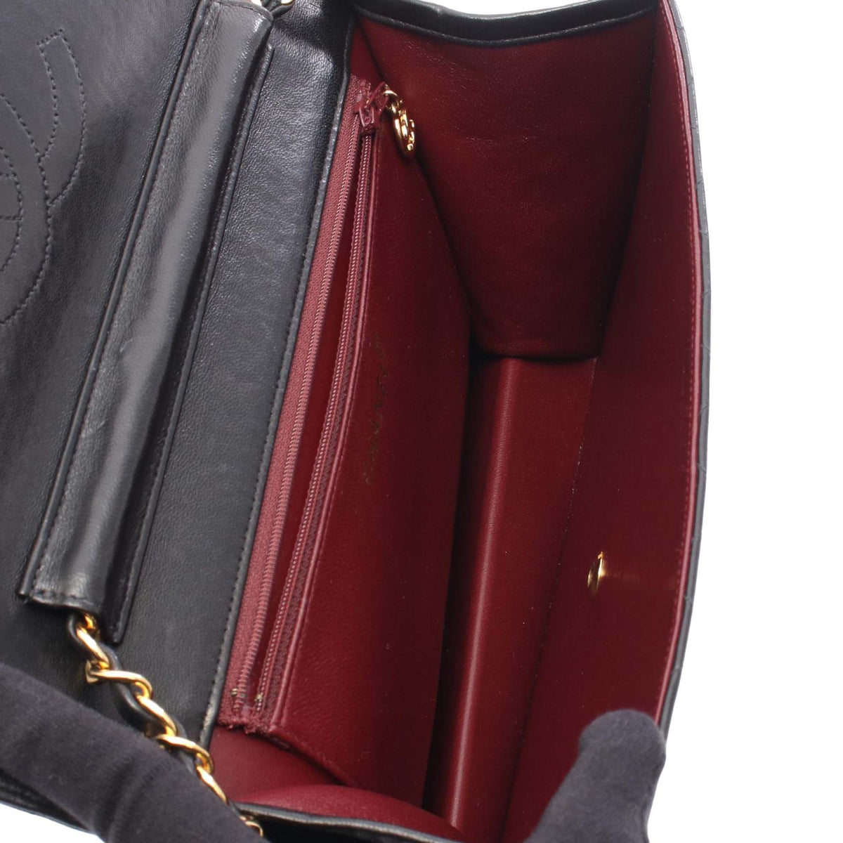 Chanel CC Quilted Lambskin Single Flap