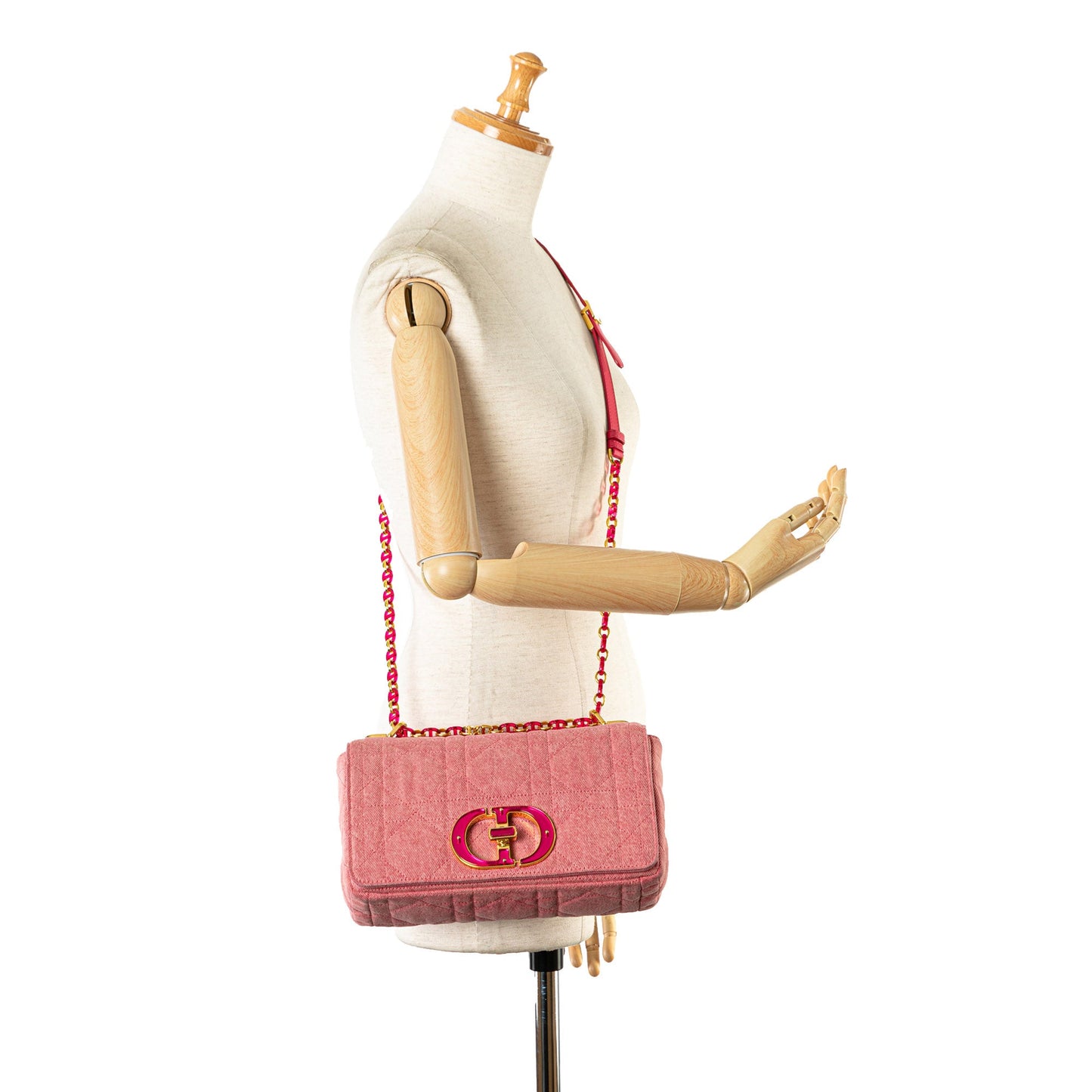 Dior Medium Denim Macrocannage Caro Bag