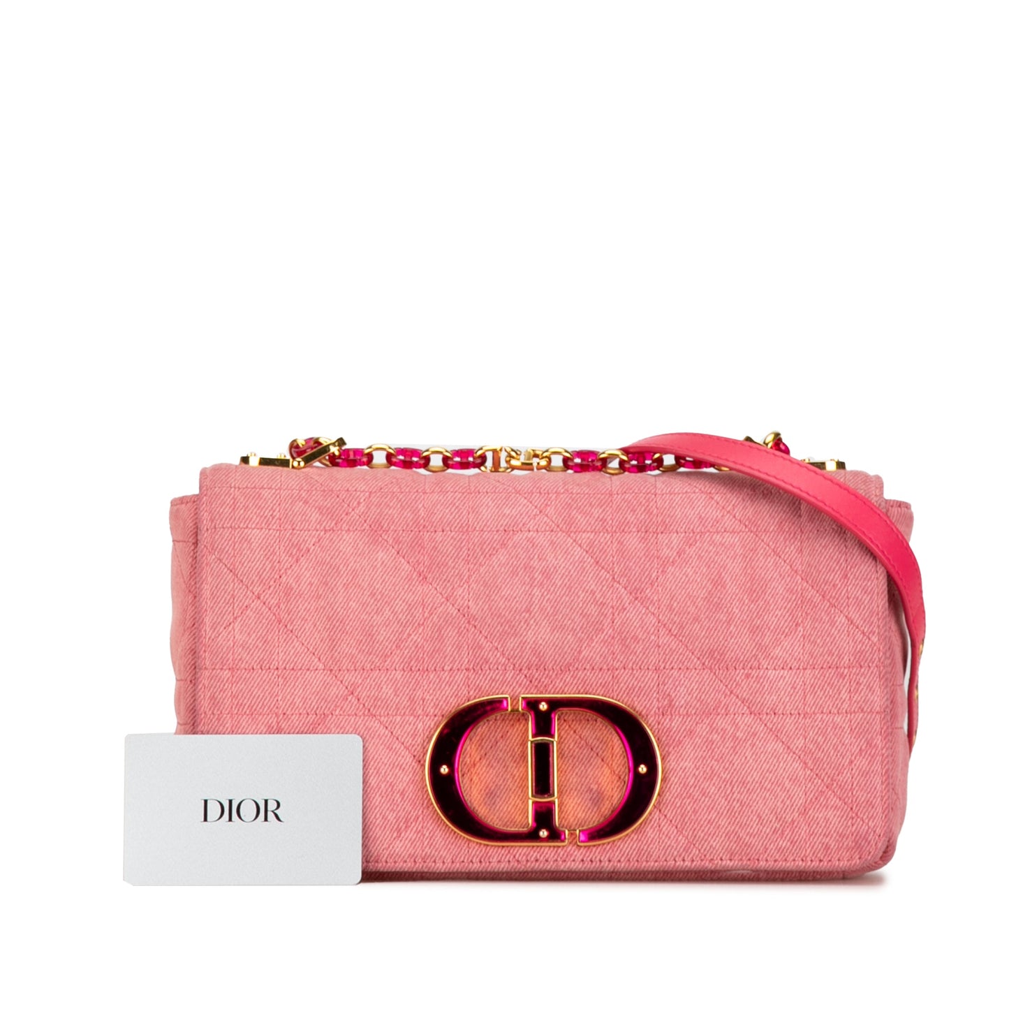 Dior Medium Denim Macrocannage Caro Bag