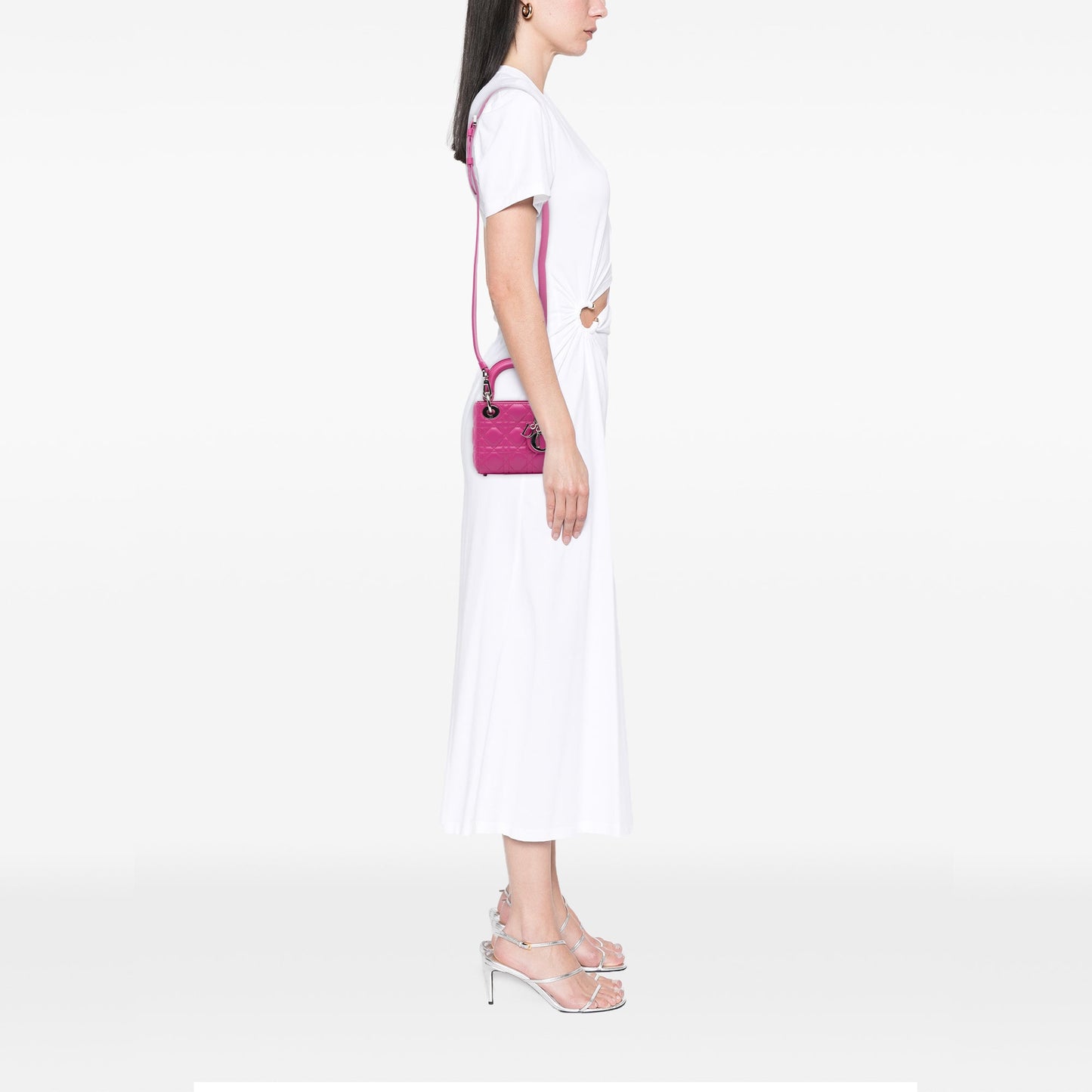 Dior Mini Lambskin Cannage Lady Dior