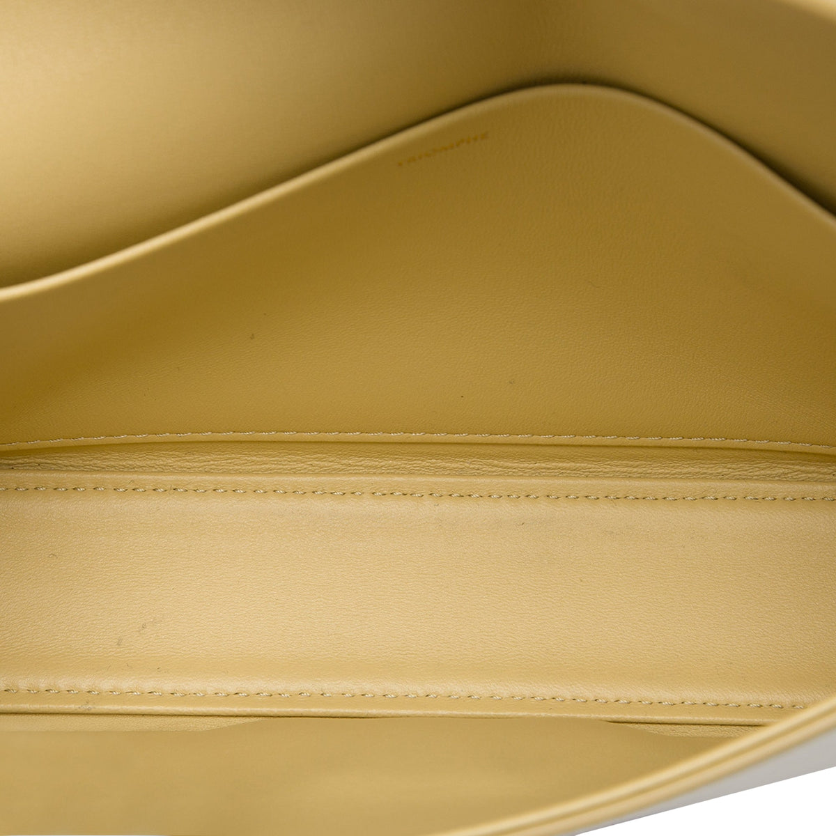 Celine Shiny Calfskin Triomphe Claude Shoulder Bag
