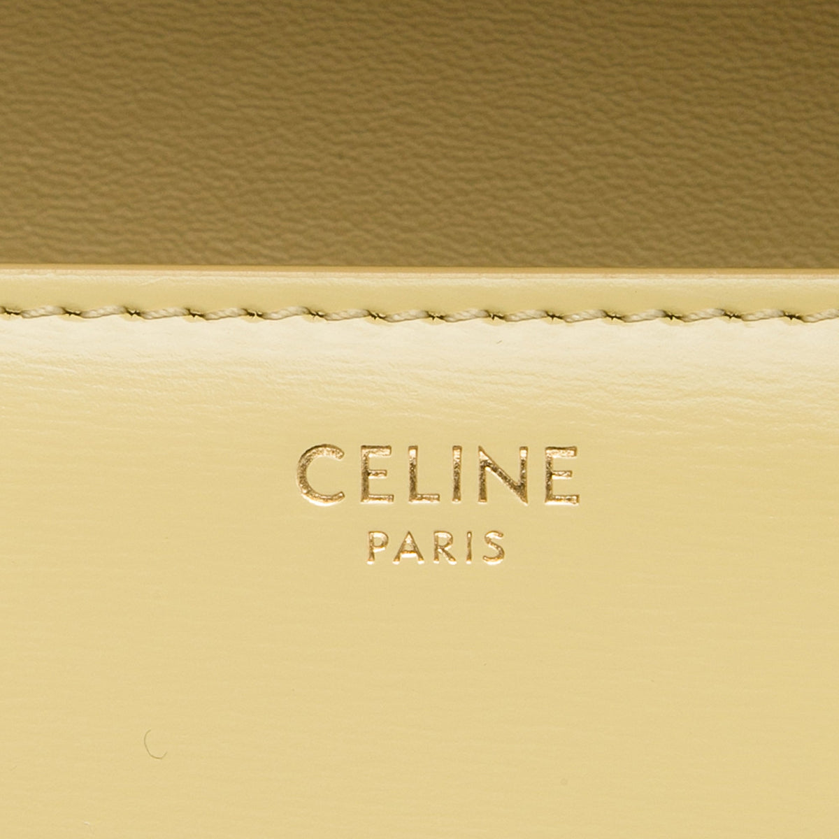 Celine Shiny Calfskin Triomphe Claude Shoulder Bag