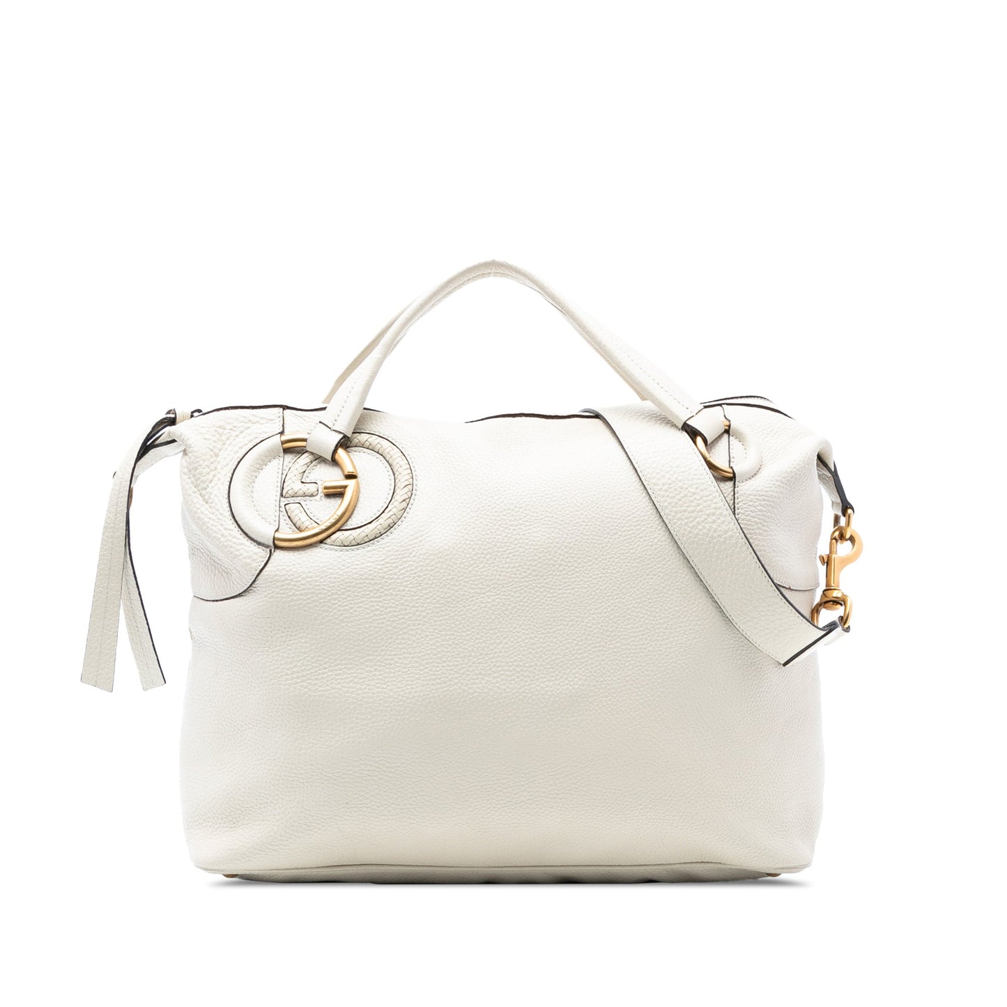 Gucci Leather Twill Satchel