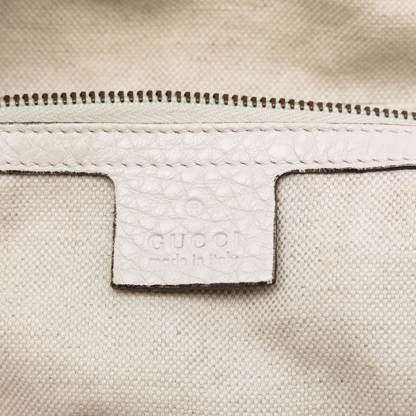 Gucci Leather Twill Satchel