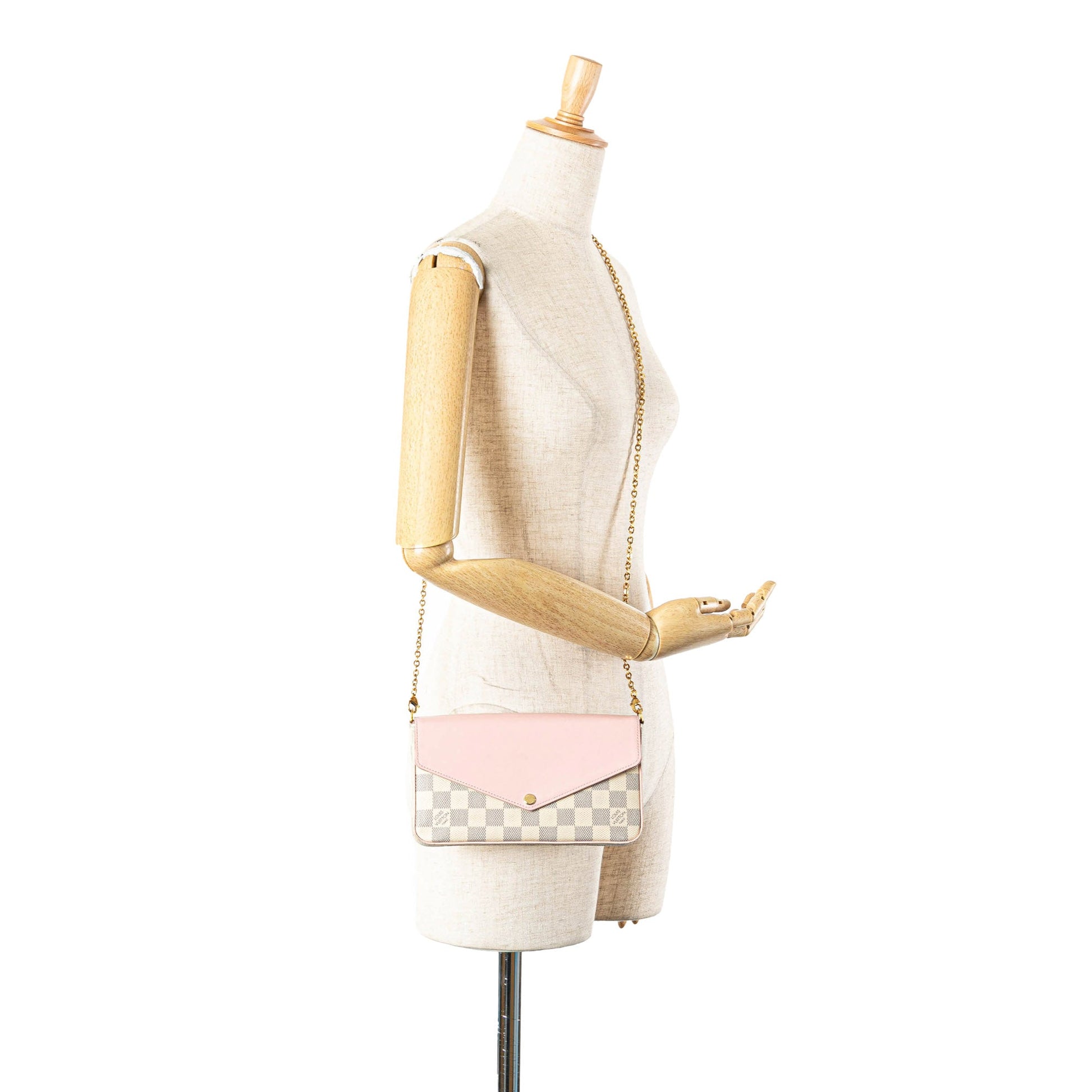 Louis Vuitton Damier Azur Calfskin Pochette Felicie