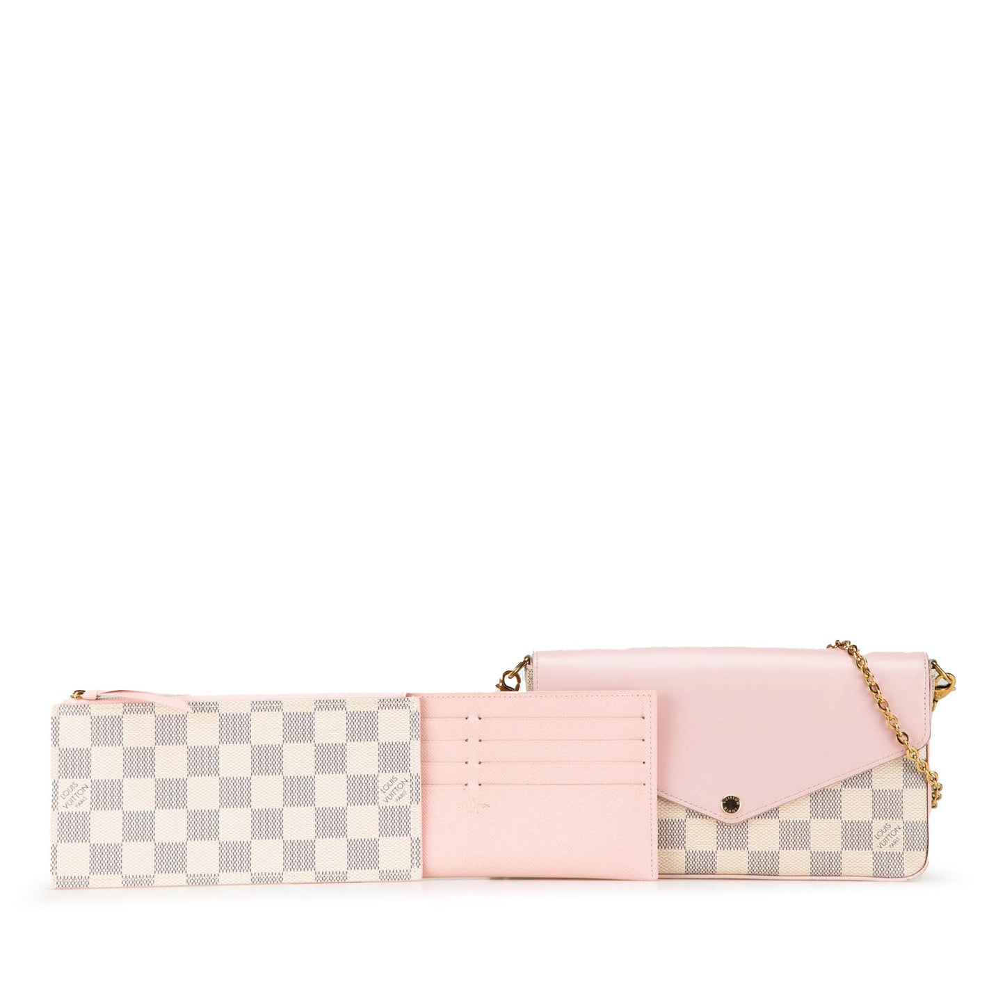 Louis Vuitton Damier Azur Calfskin Pochette Felicie
