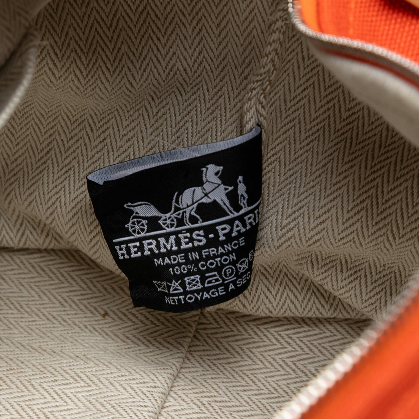 Hermès Large Toile Bride A Brac Case