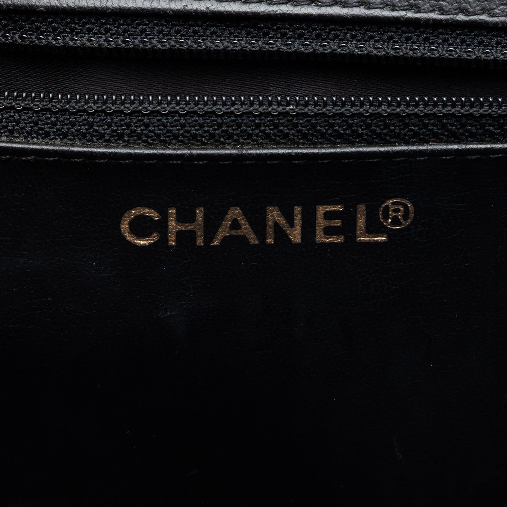Chanel CC Caviar Turnlock Vanity Bag