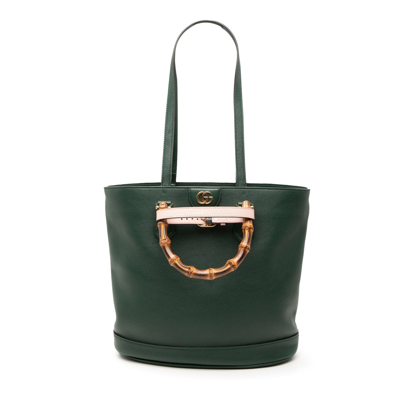 Medium Calfskin Bamboo Diana Convertible Bucket Bag