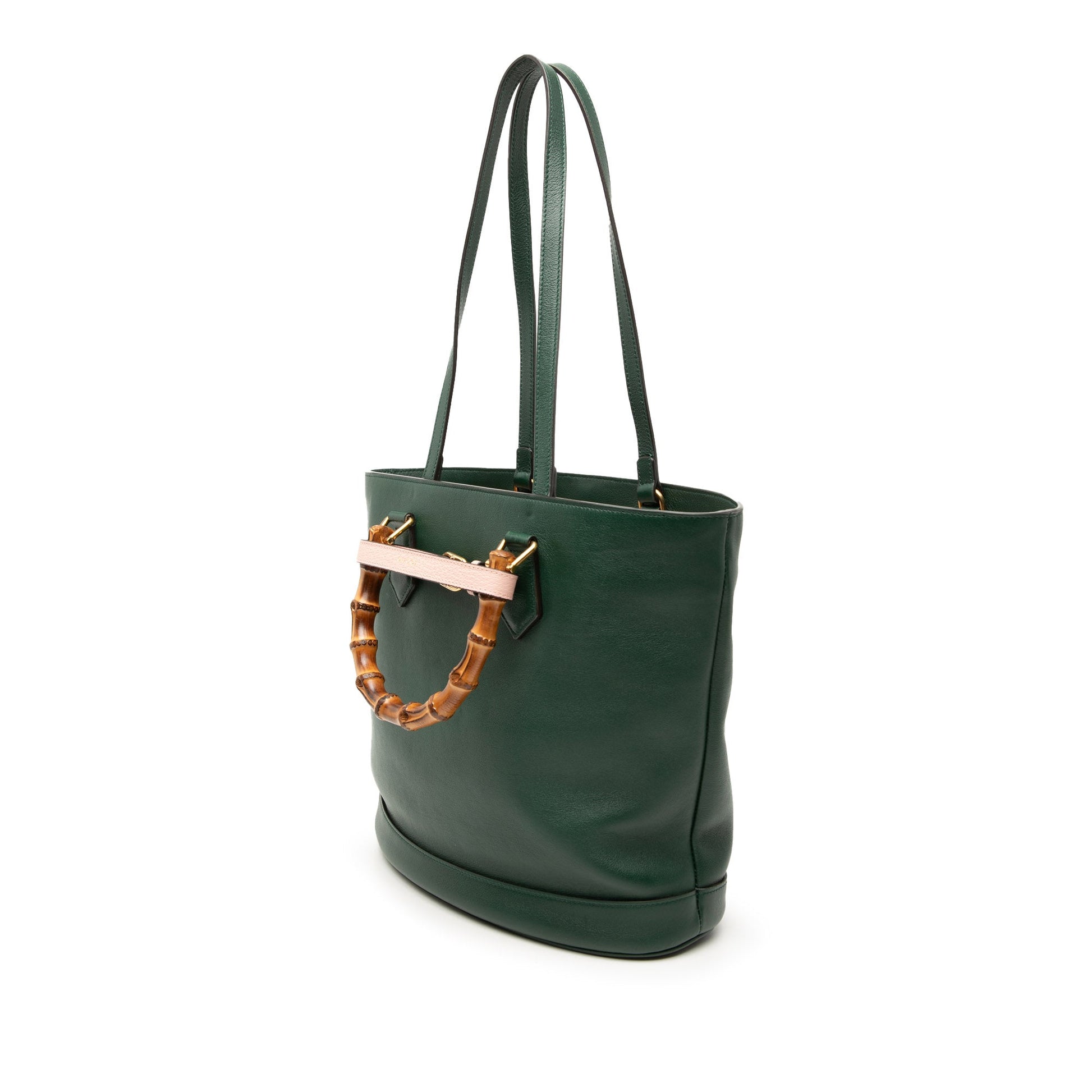 Medium Calfskin Bamboo Diana Convertible Bucket Bag