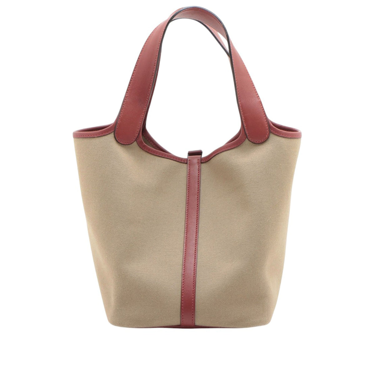 Hermès Toile and Swift Picotin 22 — Brown