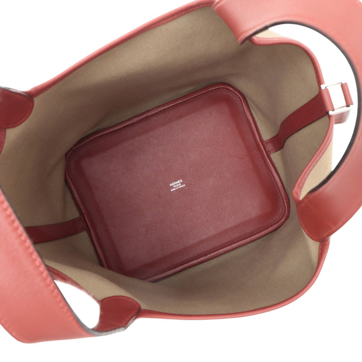 Hermès Toile and Swift Picotin 22 — Brown