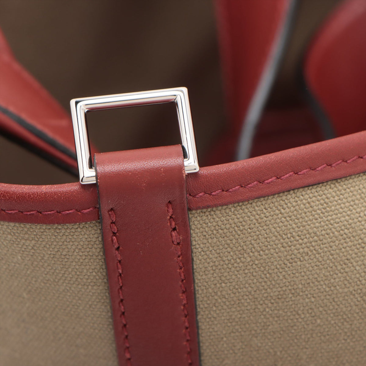 Hermès Toile and Swift Picotin 22 — Brown