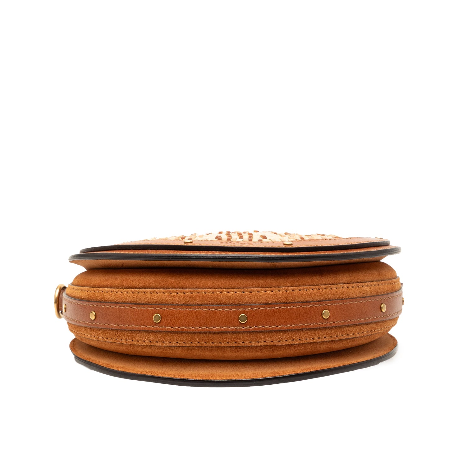 Chloé Small Suede and Raffia Pixie Satchel