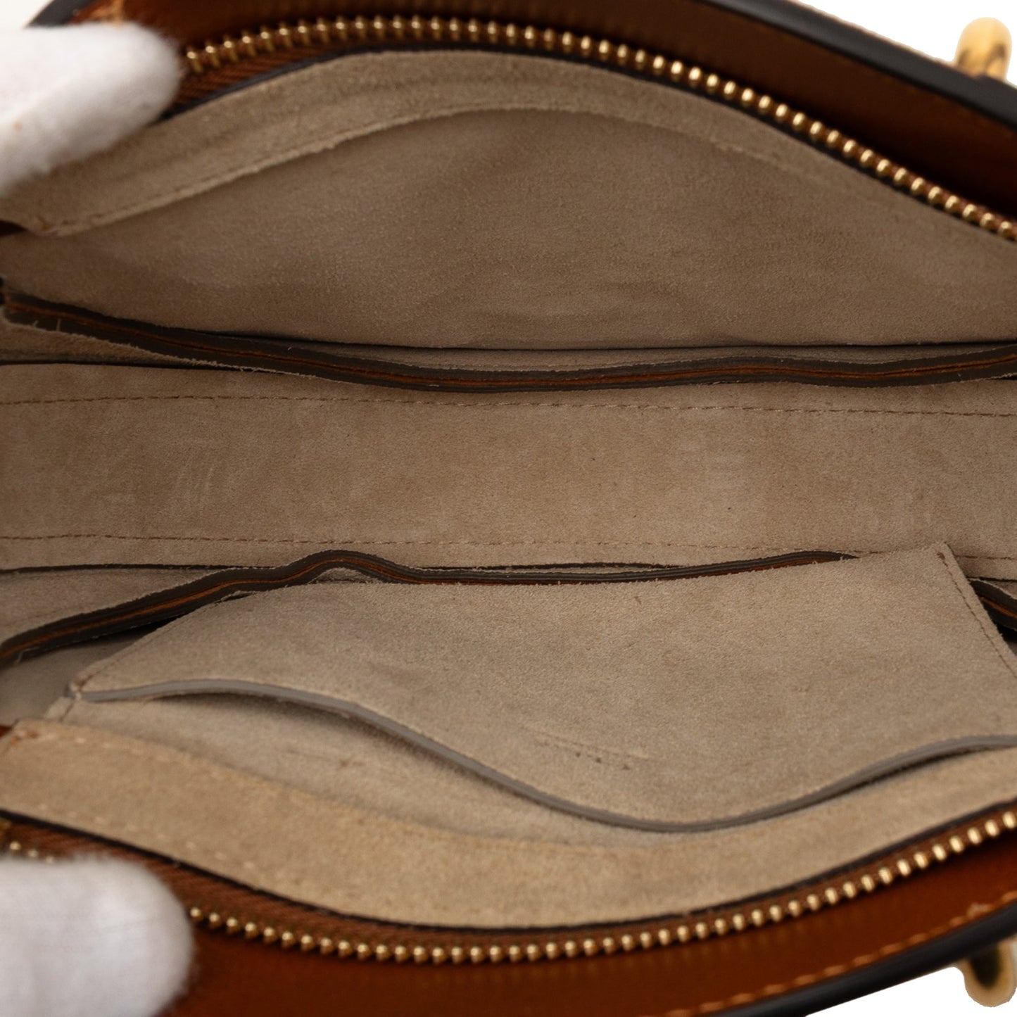 Chloé Small Suede and Raffia Pixie Satchel