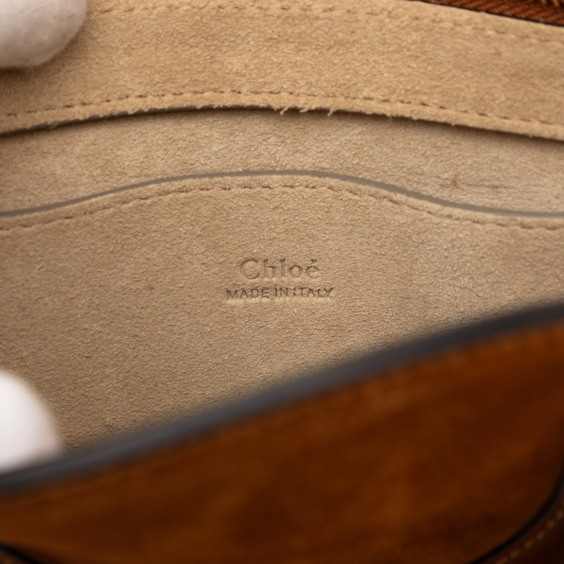 Chloé Small Suede and Raffia Pixie Satchel