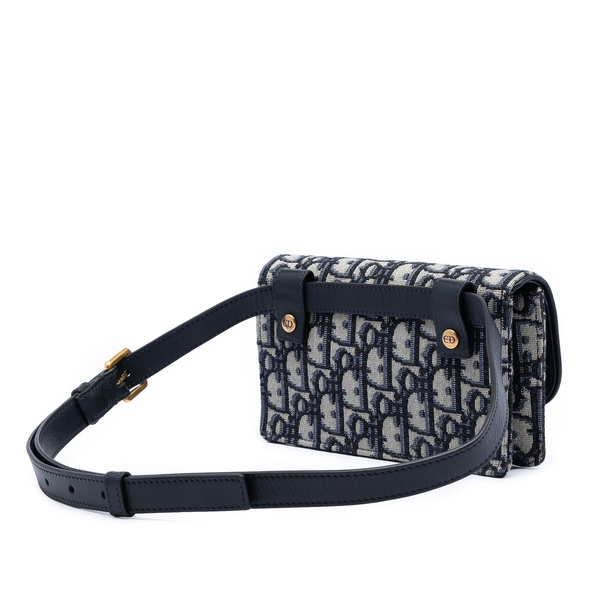 Dior Oblique Canvas Saddle Belt Bag