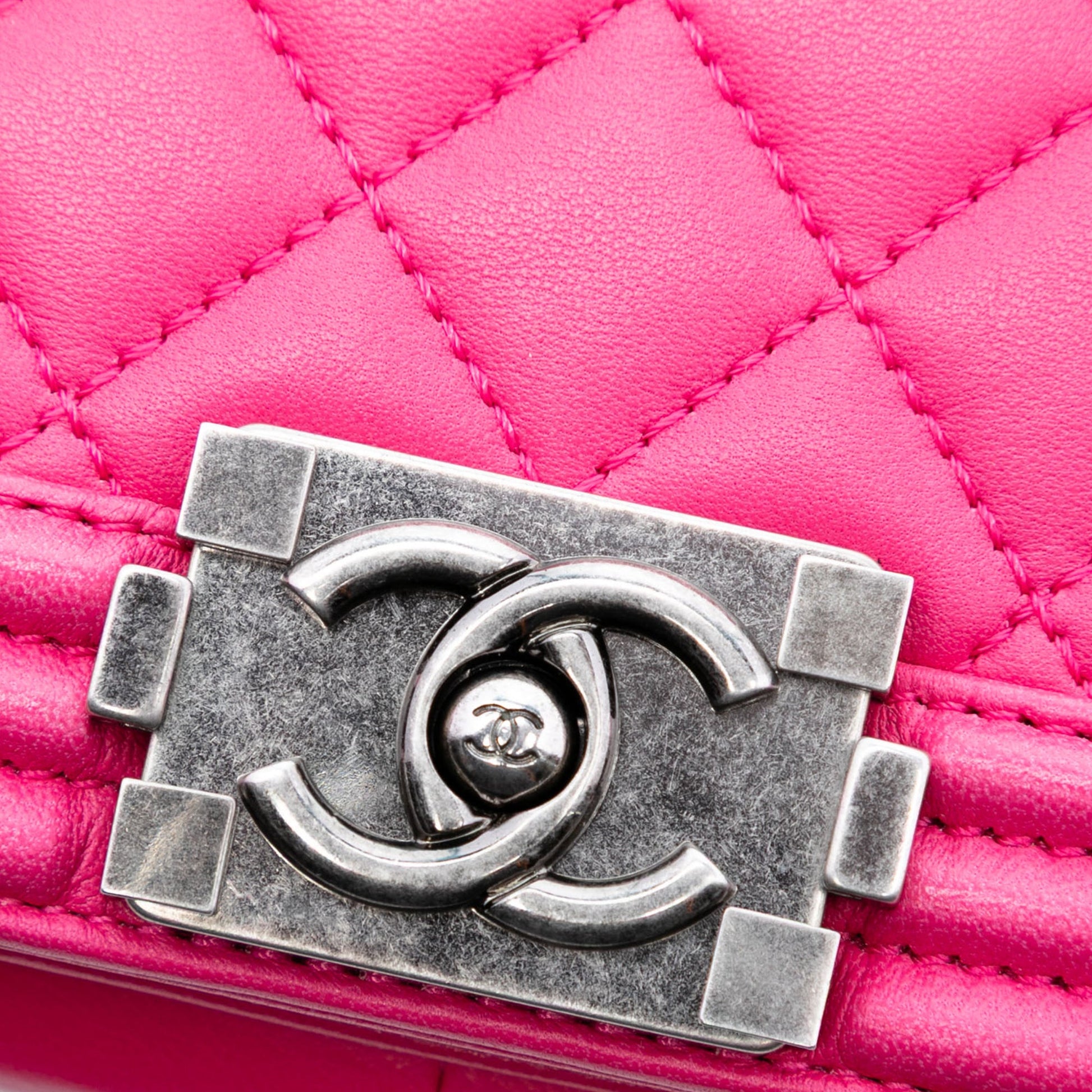 Chanel Quilted Lambskin Boy Flap Clutch