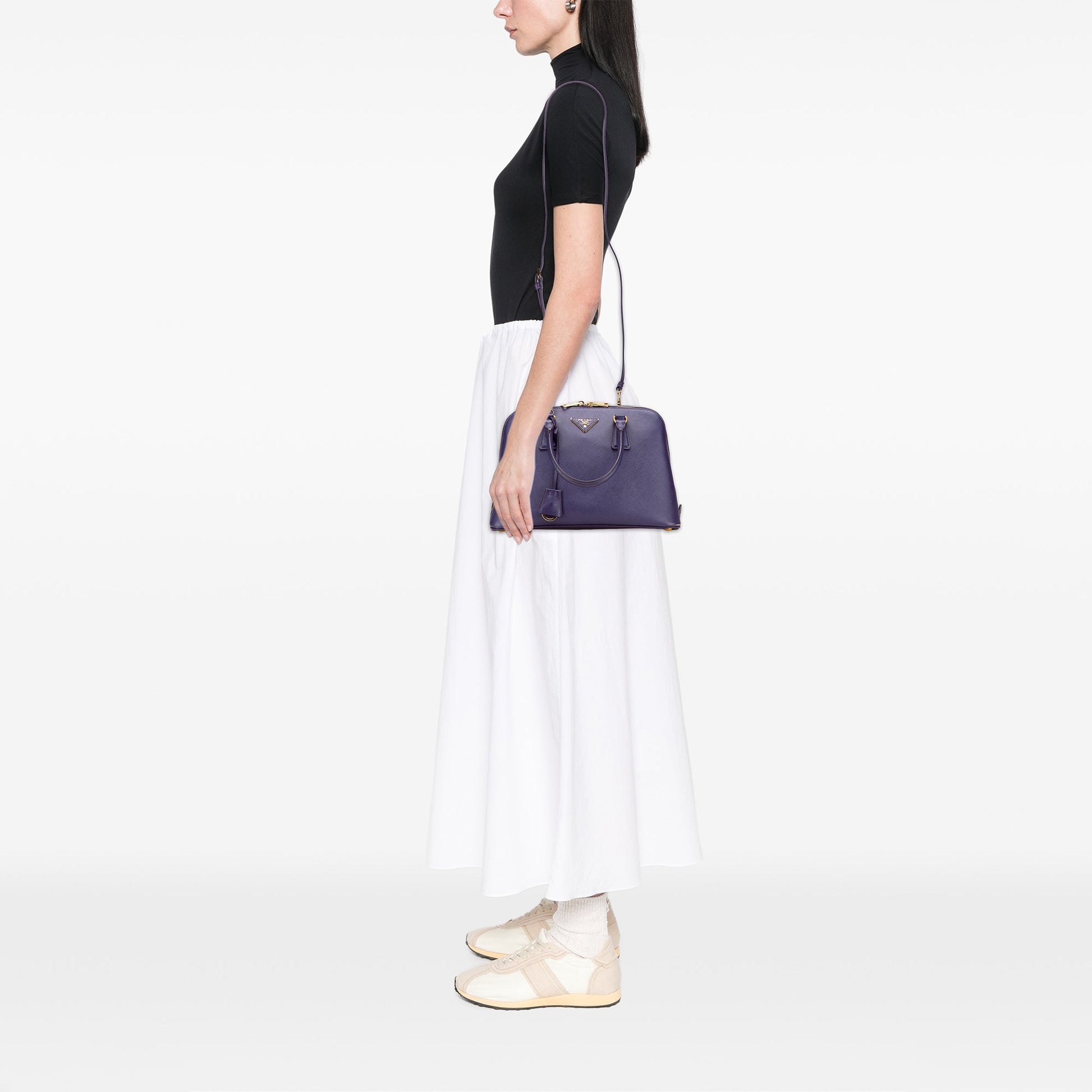 Prada Medium Saffiano Lux Promenade Satchel