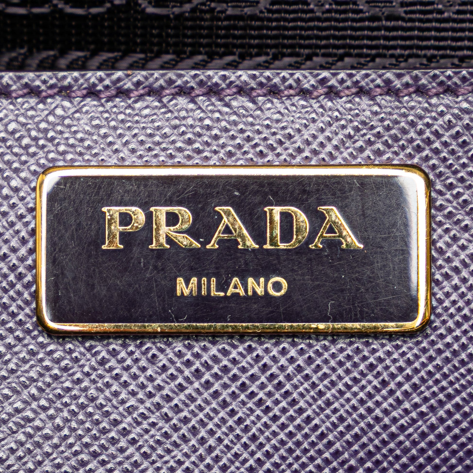 Prada Medium Saffiano Lux Promenade Satchel
