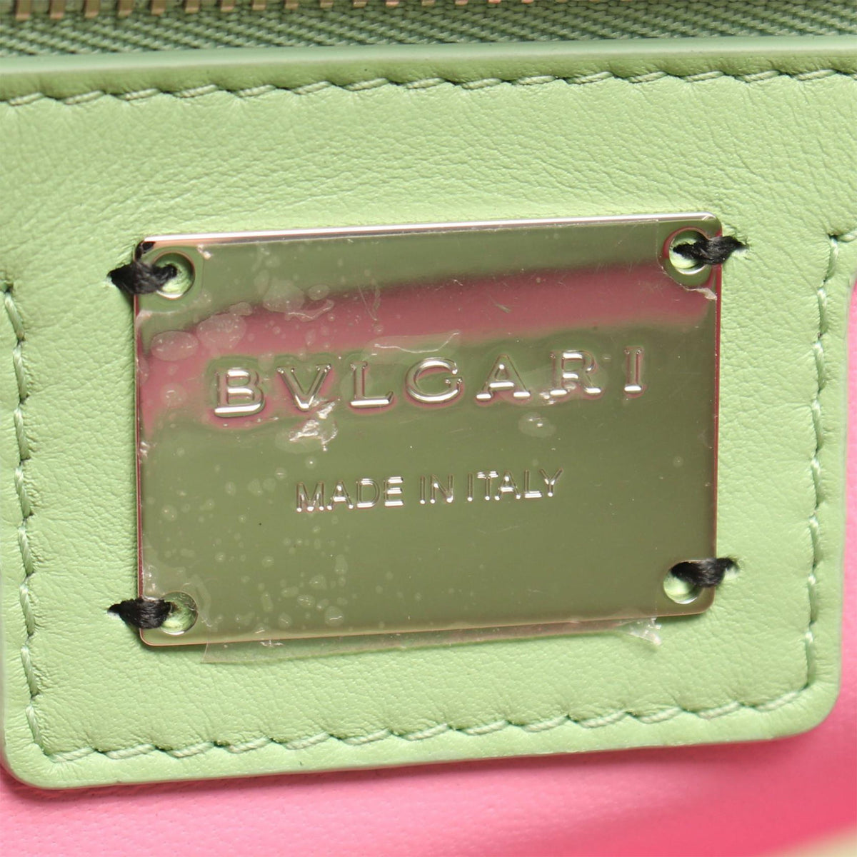 Bvlgari Leather Serpenti Cabochon Chain Crossbody