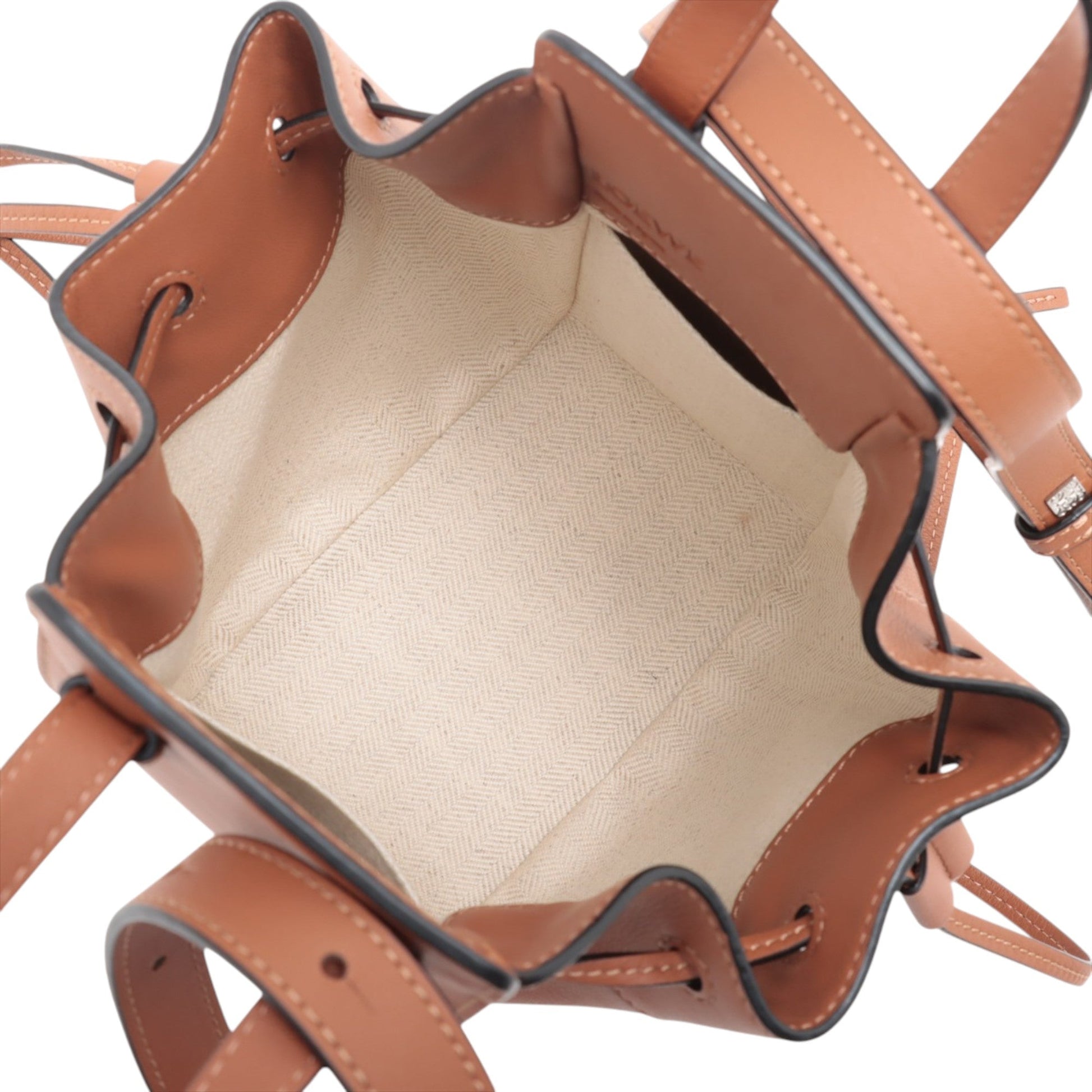 LOEWE Mini Leather Drawstring Hammock Bag