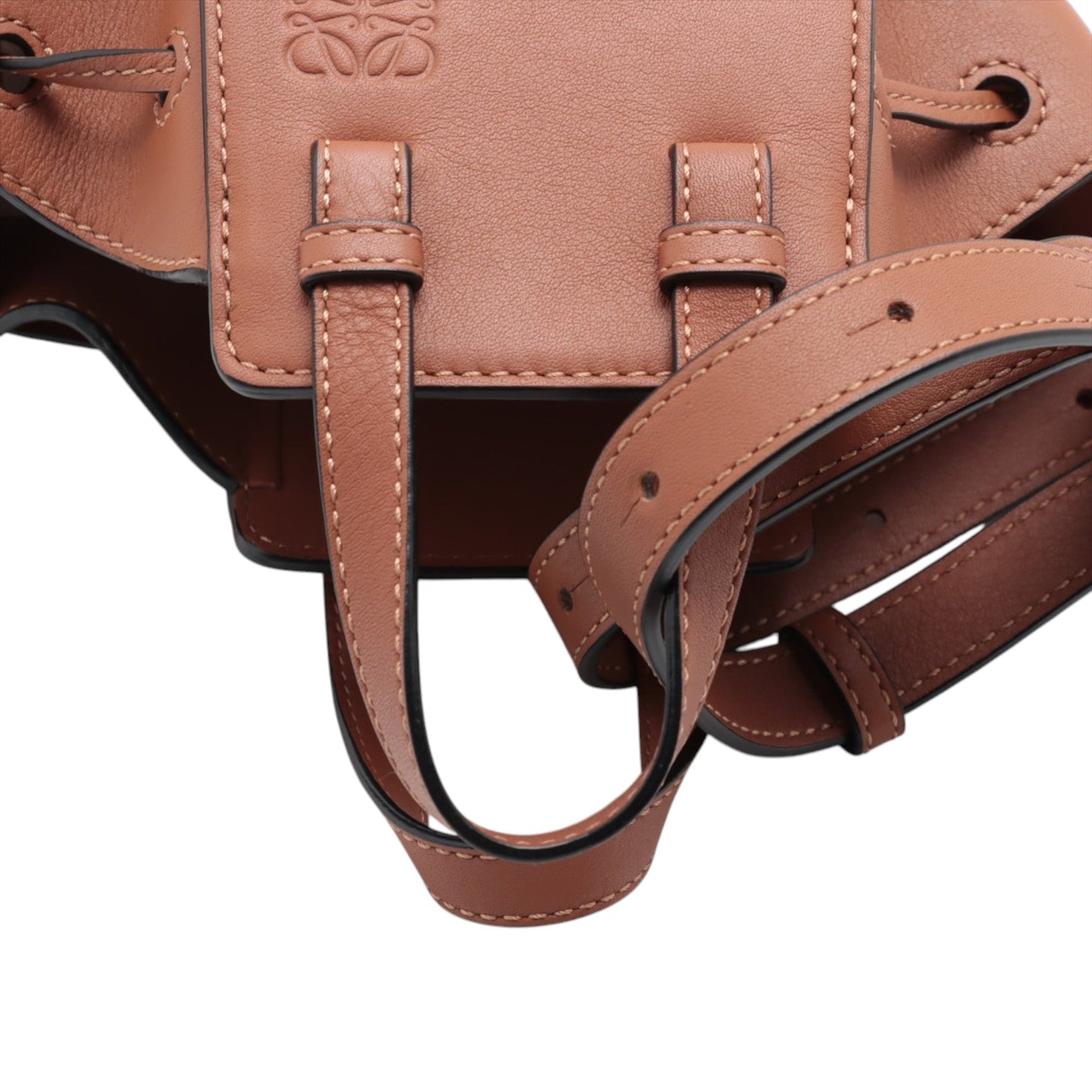LOEWE Mini Leather Drawstring Hammock Bag