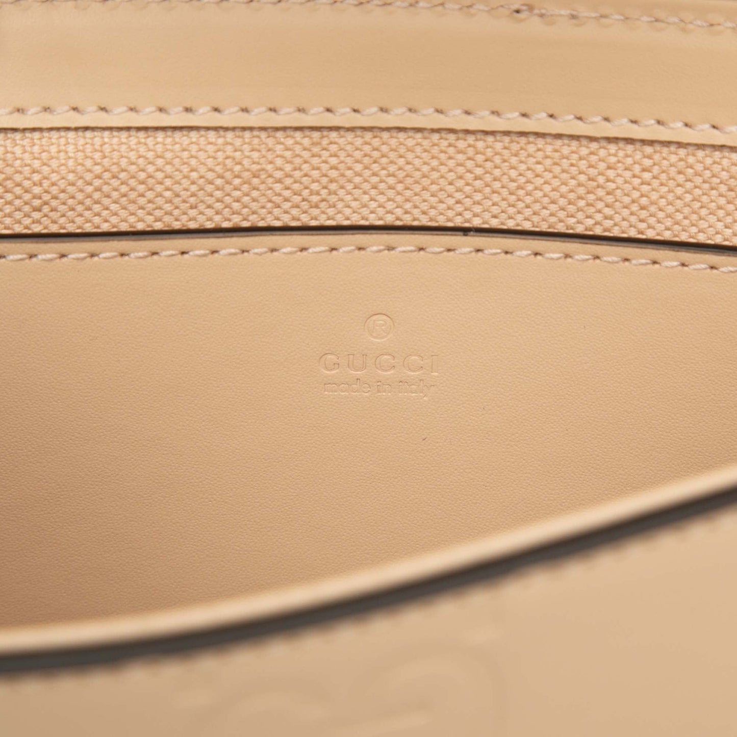 Gucci Super Mini GG Jumbo Embossed Leather Pochette