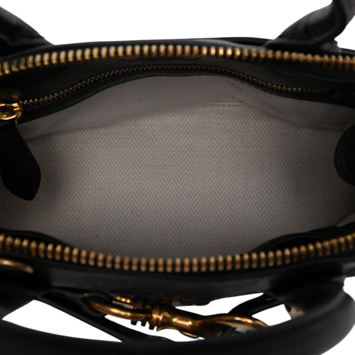 Miu Miu Small Nappa Aventure Satchel — Black