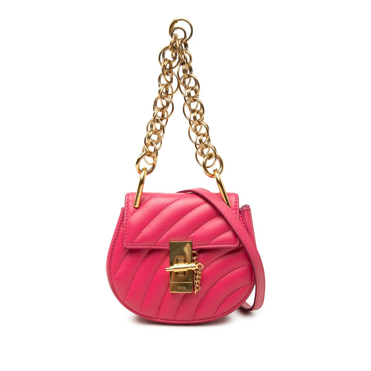 Chloé Nano Quilted Leather Drew Bijou Satchel