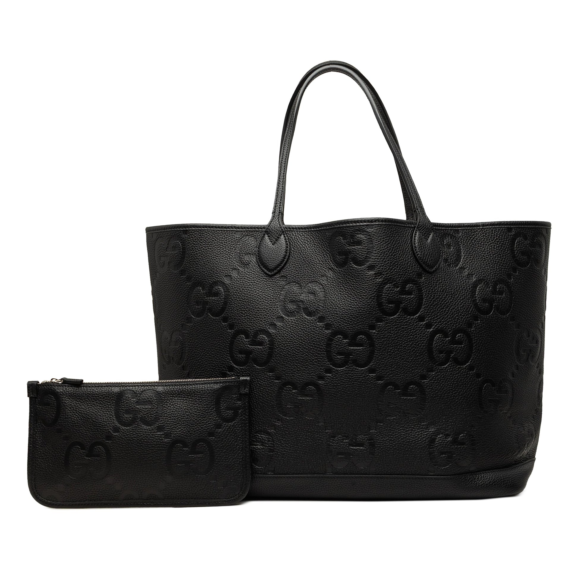 Gucci Large Jumbo GG Embossed Calfskin Tote