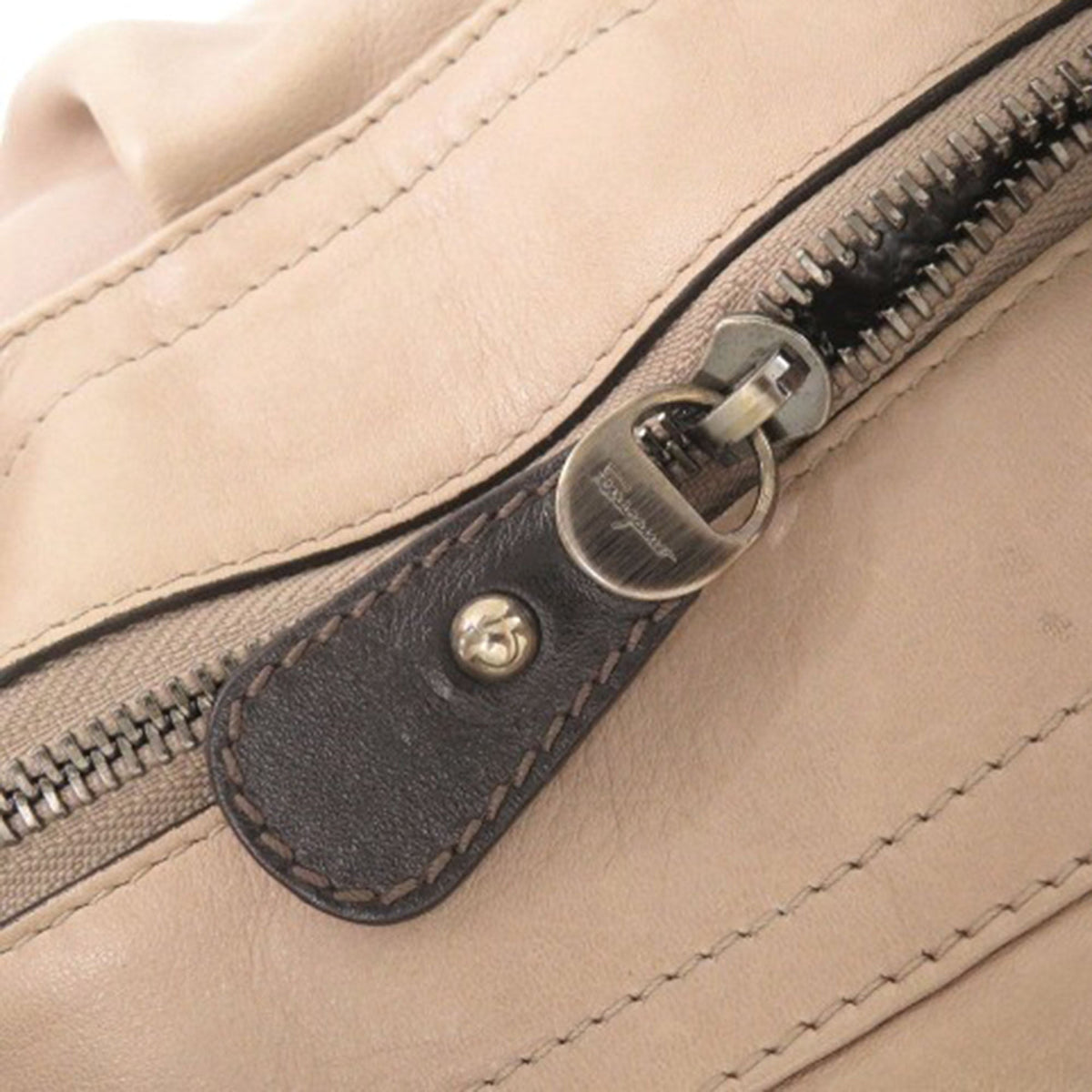 Ferragamo Leather Gancini Tote