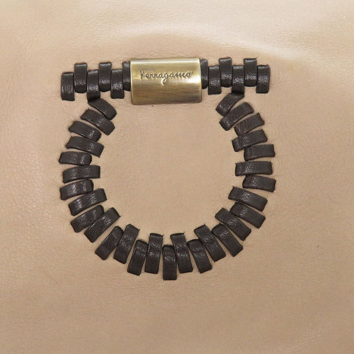 Ferragamo Leather Gancini Tote