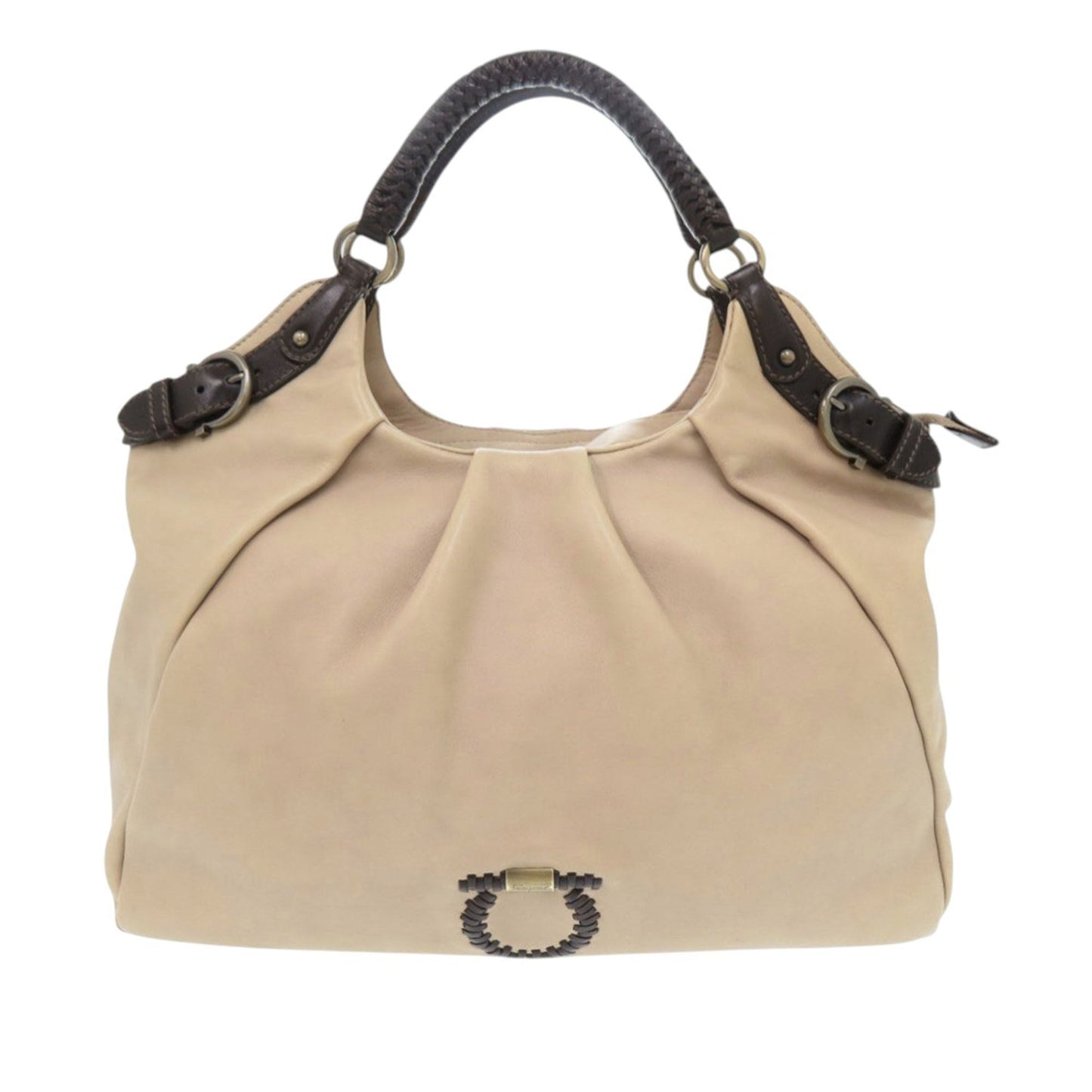 Ferragamo Leather Gancini Tote