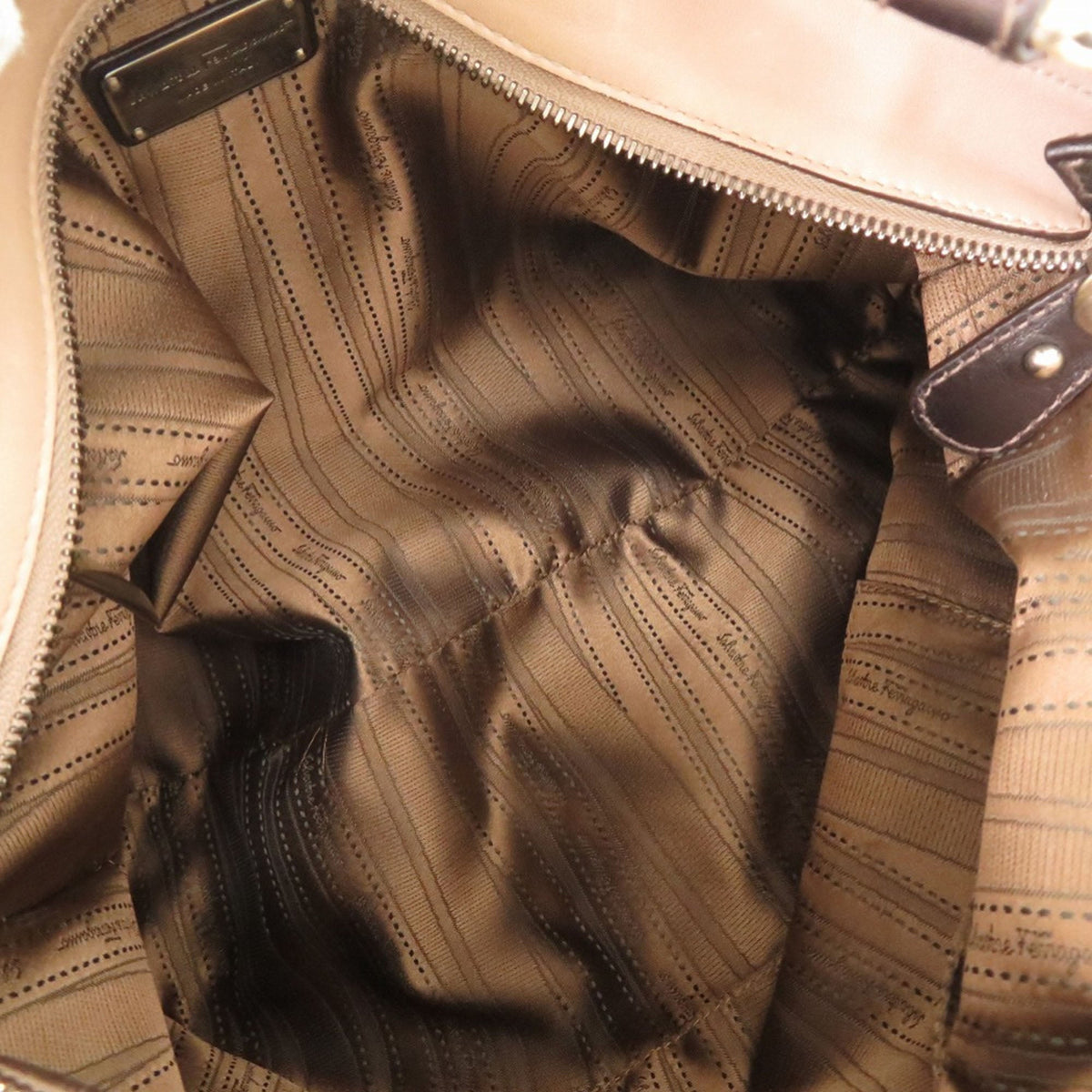 Ferragamo Leather Gancini Tote