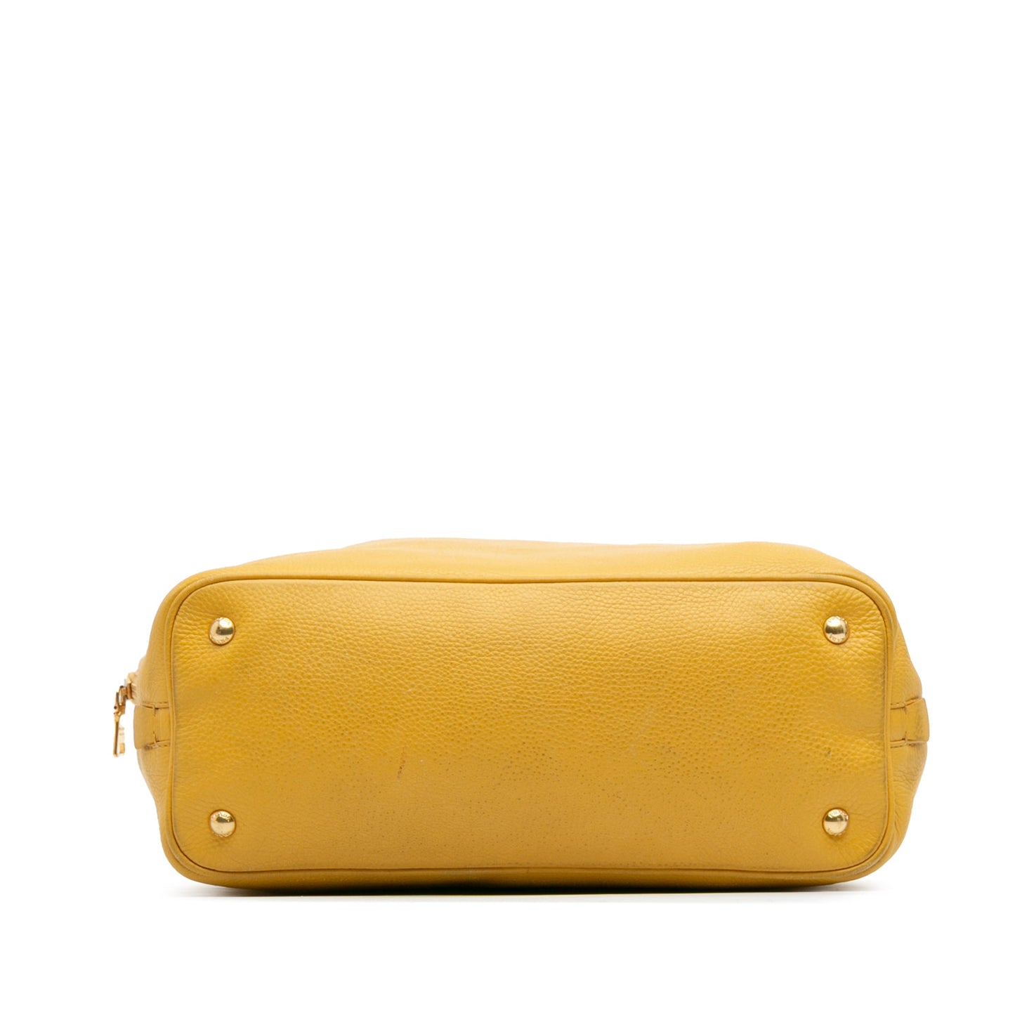 Prada Vitello Daino Side Zip Open Convertible Tote