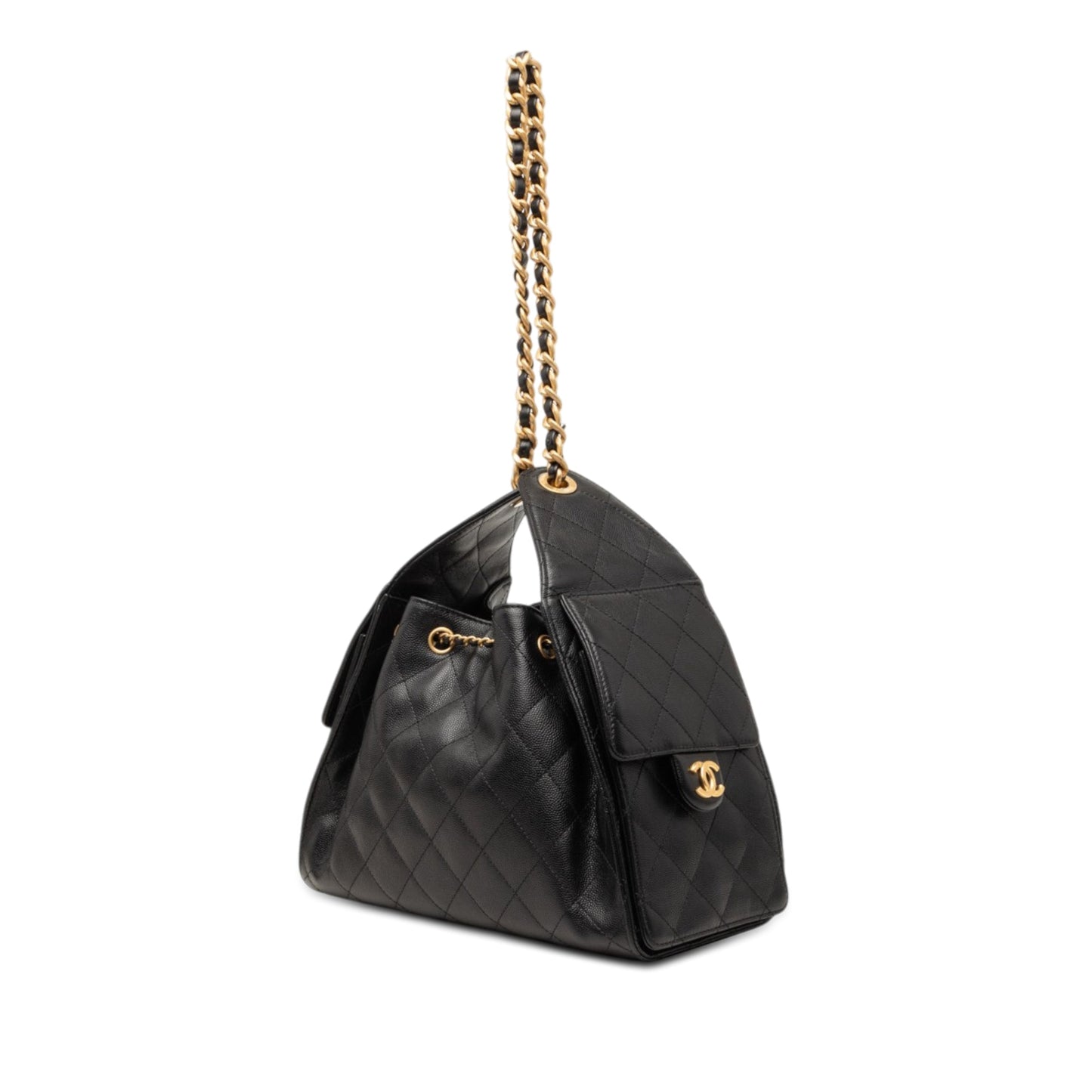Chanel Small Quilted Caviar Chanel 25 Hobo