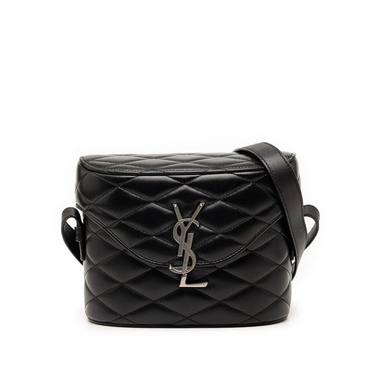 Saint Laurent Quilted Lambskin Monogram June Box Bag