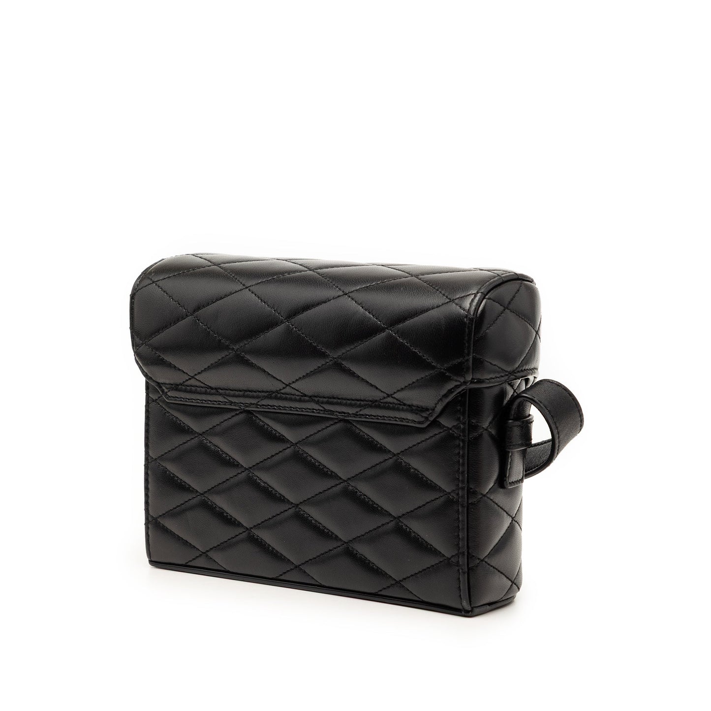 Saint Laurent Quilted Lambskin Monogram June Box Bag