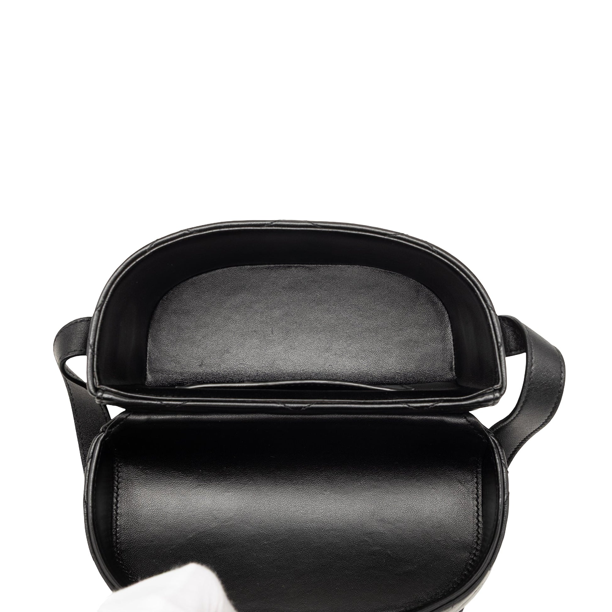 Saint Laurent Quilted Lambskin Monogram June Box Bag