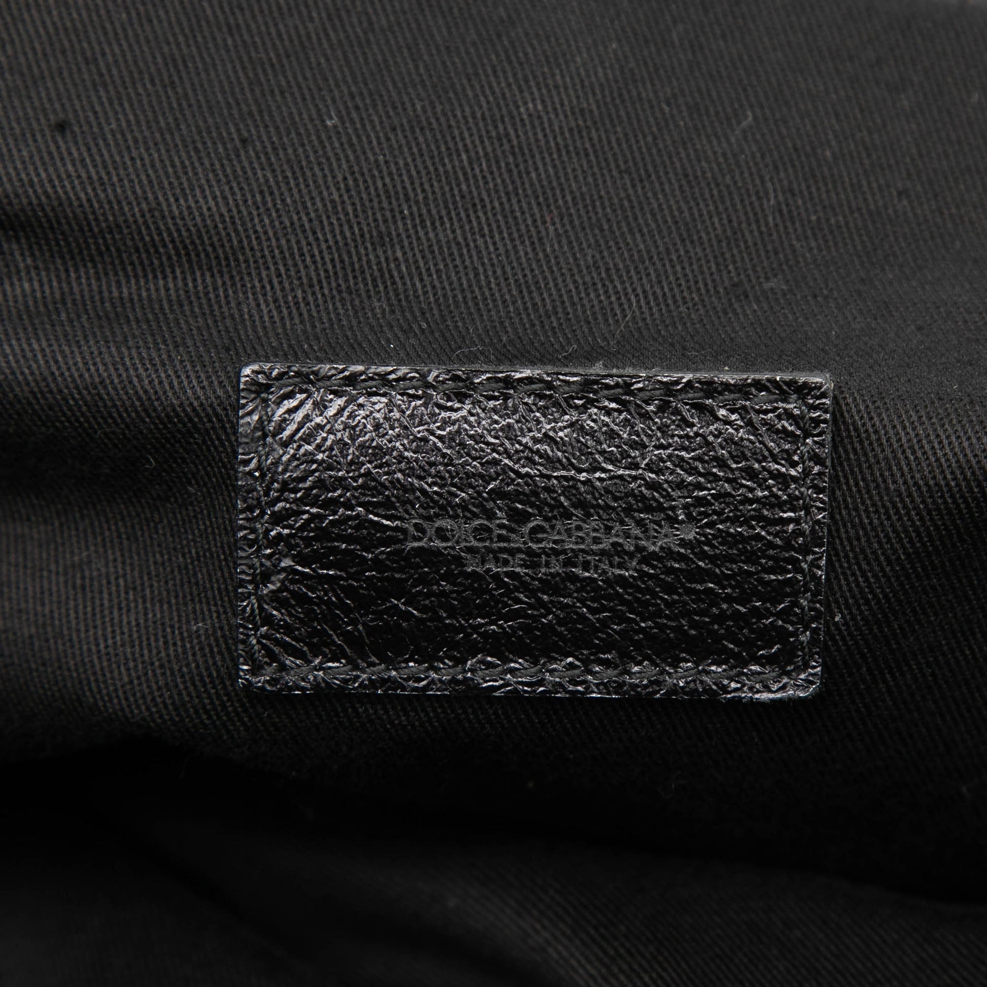 Dolce & Gabbana Woven Leather Net Handle Bag