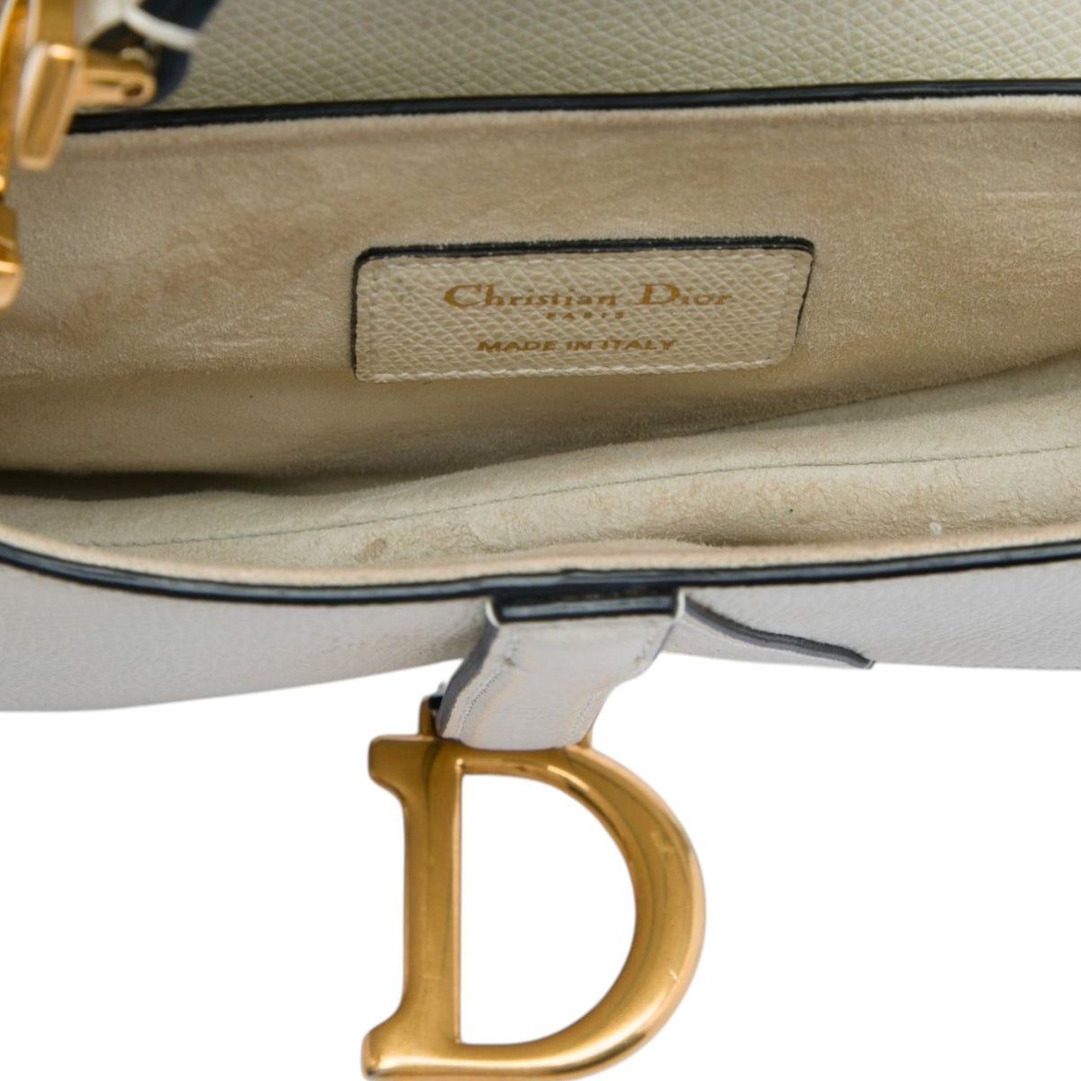 Dior Mini Grained Calfskin Saddle Bag