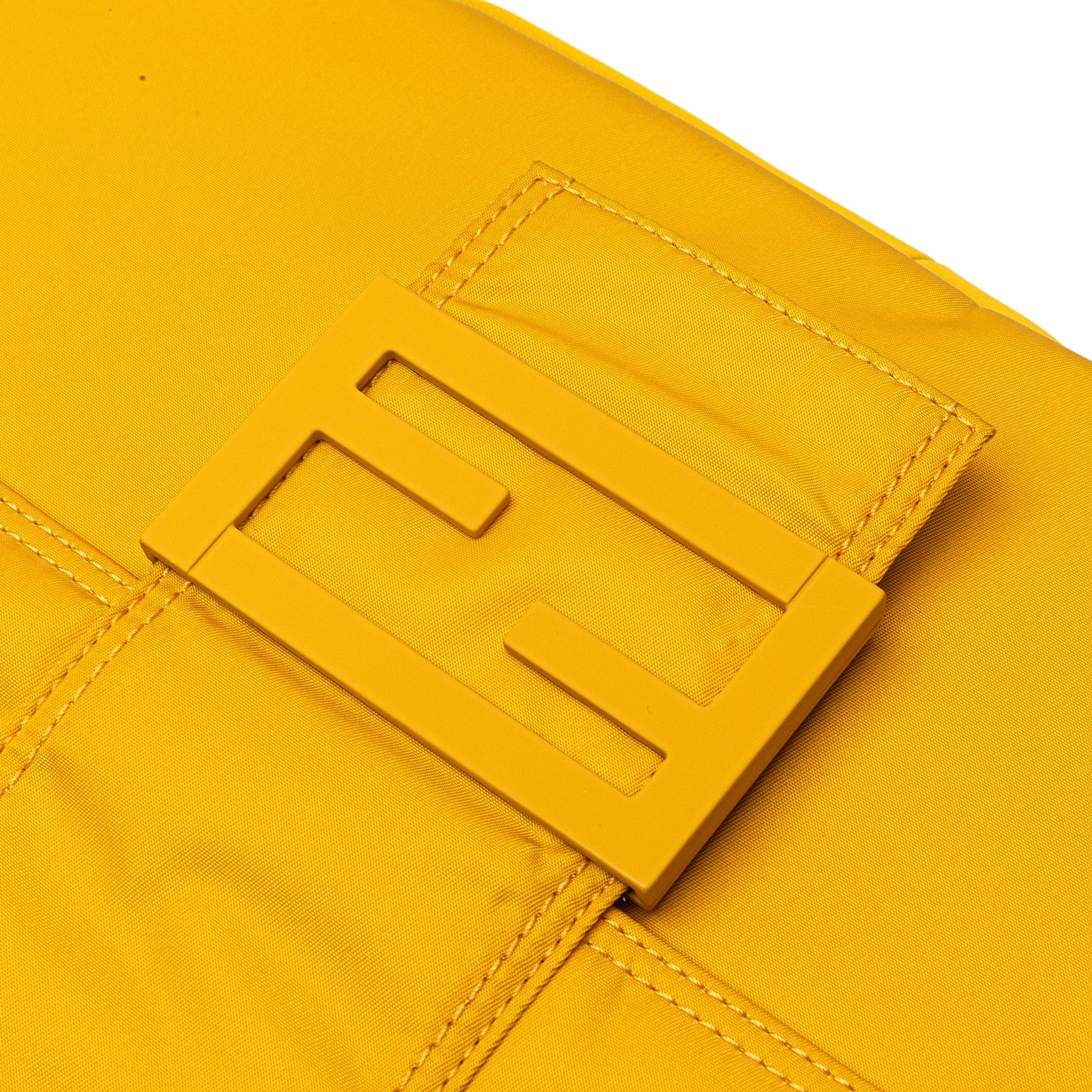 Fendi Large Econyl Nylon Baguette Satchel