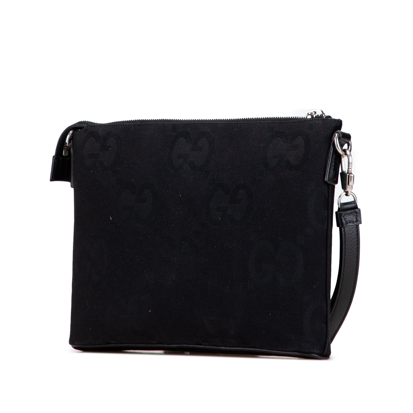 Gucci Jumbo GG Canvas Clutch on Strap